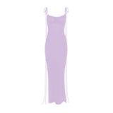 High-End Women's Sexy Dress Sexy Folded Dress Evening Dress Sleeveless Sling Dress Dress Dress Girl 68HZ