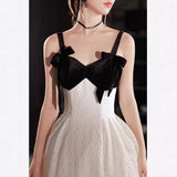Hanging Evening Dress Dress Girl Light Luxury Niche Banquet Temperament Birthday Dress French Famous Host High Sense 68HZ