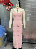 2024 Summer New Women's Knitted Flower Dress Women 68HZ