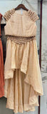 Spring And Summer Heavy Industry Shell Decoration Top + High Waist Skirt Set 68HZ