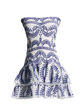 Women's Clothing 2025 Spring New High-End Sexy Hottie T Breast-Wear Dress Body Lotus Leaf Side A-Dress Dress Dress 68HZ