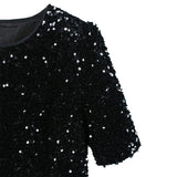 Lied Feather Dress Autumn And Winter New Small Black Dress Famous Temperament Banquet Annual Small Dress Girl 68HZ