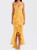 Mermaid Princess French Style Style Slimish Irregular Fish Tail Skirt Dress Dress Fairy Party 68HZ