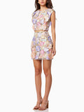Temperament Design Embroidery Hook Two Sets 2025 New Sleeveless Short Top + Left Hip Skirt Set 68HZ