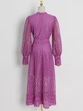 Heavy Industry Embroidered Sleeves In The Summer 2025 New Round Lantern Sleeves To The Skinny Dresses 68HZ