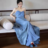 Morning Robe New Chinese Female Bride Toasting Engagement Dress High-End Light Luxury Niche Braid Design Dress Autumn 68HZ