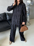French Court Style Two Sets Of 2025 Summer New Fashion Lace Embroidery Design Fashion Casual Suit Woman 68HZ