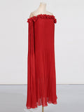 Temperament Sexy 2025 Spring New Fashion High-End Smeared Breast Splicing Flower Dress Dress Dress Woman 68HZ