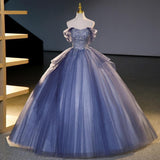 French Evening Dress Word Shoulder 2025 Summer New Vocal Stage Solo Skirt Report Performance Dress Female 68HZ