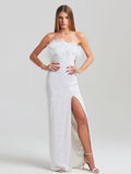 Fashion High-End Women's Sexy Out-To-Shoulder Tective Dress Dress Dress Dress Dress Dress Woman 68HZ