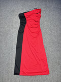 High-End Women's Minimalist Temperament High-End Slanted Shoulder Repair Bag Hip Up Dress French Dress Summer 68HZ