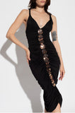 Autumn 2024 New Sexy Hanging Neck Babes Taut-Bumed Dress Evening Dress Woman 68HZ