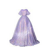 Violet Evening Dress Women's 2025 New Shoulder Net Yarn Skinny Annual Party Banquet Host Toasting Bride 68HZ