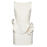New Three-Dimensional Flower Party Dress Short Dress Women's Sexy Pink Bare Sleeveless Dress 68HZ