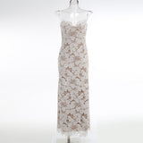 New High-End Women Decor With Thin Sexy Sling Dress Dress Long Dress Buns Hip Dress 68HZ