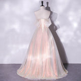 Toasting Dress Bride 2025 New One-Word Shoulder Mesh Screen Appearance Thin Annual Banquet Art Show Host Evening Dress 68HZ