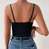 Hot Selling Ins Flash Squint Fish Bone Repair Sexy High-End Jumpsuit 68HZ