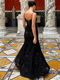 Women's New Sexy Dress Black Perspective Sling Skirt Sexy Bareback Dress Dress Evening Dress 68HZ