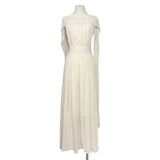 Fairy Apricot Chiffon Sleeveless Back Dress High Sense Gentle Chic And Flowing Holiday Dress 68HZ