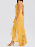 Mermaid Princess French Style Style Slimish Irregular Fish Tail Skirt Dress Dress Fairy Party 68HZ