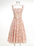 New Solid Color Sexy Tective Dress Body Shaped Fish Bone Tie Sling Small Top Suit Dress 68HZ