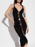 Autumn 2024 New Sexy Hanging Neck Babes Taut-Bumed Dress Evening Dress Woman 68HZ