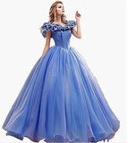 Cinderella At Fugitive Series Dress 2025 Summer Blue Simple Photo Photography Art Examination Performance Color Yarn 68HZ