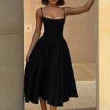 Exploding Sexy V-Neck Sling Dress With Thin Back Dress Sexydress 68HZ