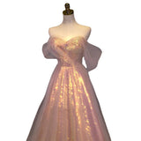 Toasting Dress Bride 2025 New Net Yarn Thin Annual Banquet Host Mermaid Shoulder Evening Dress Woman 68HZ