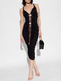 Autumn 2024 New Sexy Hanging Neck Babes Taut-Bumed Dress Evening Dress Woman 68HZ