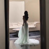 Evening Dress With Bra Dress New Female Spring And Autumn Senior Sense Of The Birthday Dress Tug Tail Birthday Dress Party 68HZ