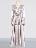 French Elegant Style Suit 2025 New T-Wearing Flower Design High-End Feeld Ribbon Slimming Two Sets Of Women 68HZ