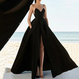 Women's Clothing 2025 Summer New Wish Sexy V-Neck Dress With Evening Dress 68HZ