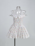 Summer New Sexy Shoulder Sling Dress Fashion Temperament Print Poneng Skirt Dress Dress Dress Dress Dress Dress 68HZ
