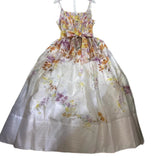 French Elegant Wind Girded Lumbar Dress 2025 New Fashion Print Slings With Skinny Dress Women's Summer 68HZ