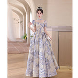 Evening Dress Dress Dress 2024 New High-End Banquet Temperament Art Exam Light Luxury Small High-Level Atmospheric Hostess Summer 68HZ