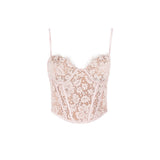 Autumn Women's Fashion Hot New Lace Hot Girl Sling Vest Female Net Red Same Fish Bone Top Woman 68HZ