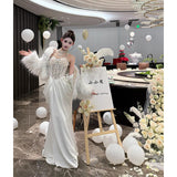 Birthday Dress Adult Ceremony High-End Light Luxury Niche Comity Qianjin Patty High-End Feeling Hanging Neck Annual Meeting Skirt Banquet 68HZ
