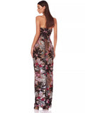 New Thoracic Mesh Senash Embroidery Prints Elegant Thin Women's Dress 68HZ