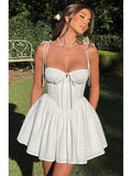 Summer Women's Dress Dress Girl Hot Girl Fish Bone Sling Skirt Sexy Short Skirt Summer Fine Princess Dress 68HZ