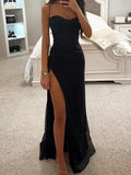 Direct Selling 2024 Fashion Sling Sling Flash Banquet Event Atmospheric Lanky Dress Evening Dress 68HZ