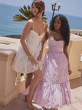 High-End Women's Pure Style Sexy Sling Dress High-End Temperamented Wedding Dress A-Word Dress Woman 68HZ