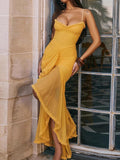 Mermaid Princess French Style Style Slimish Irregular Fish Tail Skirt Dress Dress Fairy Party 68HZ