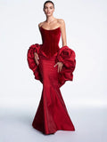 2025 Spring And Summer Women's Velvet Velvet Dress Flower Dress Dress Dress 68HZ