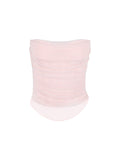 Spring Women's Clothing On The New Net Yarn Hottie Brat Blouse Female Feel Fish Bone Corset Summer Dress 68HZ