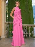 French Three-Dimensional Flower A-Shaped Dress 2025 Spring And Summer New Splicing Collar High-End Thin Dress Woman 68HZ