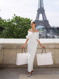 Slim Hanging Neck Thin Dress Dress Water Drilled Shoulder Elegant Temperament Banded Evening Dress Dress 68HZ