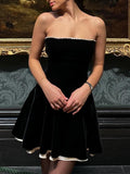 New Women's Dress Golden Velvet Sexy Bosom A-Dress Body-Dexed Winter Dress Tice Little Dress 68HZ