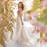 Wish Explosion Of New Lace Sexy V-Neck Sleeveless Wedding Dress Dress Dress Dress 68HZ