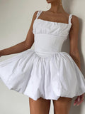 Summer Women's New Unique Beautiful Dress Women's Short Skirt Summer High-End Sling Skirt To Receive Ponbilling Skirt 68HZ